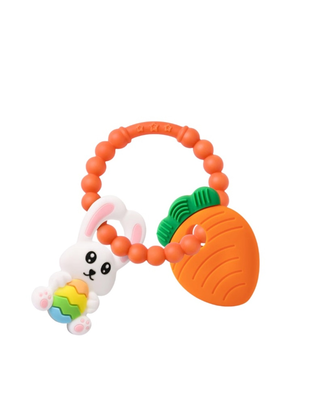 Eggs Bunny Teething Toys, Easter Basket Essentials Stuffers, Silicone Easter Egg